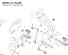 REAR L.H. PLATE 8241A741AA diagram position