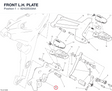 FRONT L.H. PLATE 82422533AA diagram position