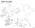 FRONT R.H. PLATE 82422891AA diagram position