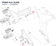 FRONT R.H. PLATE 82422892AA diagram position