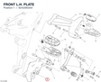 FRONT L.H. PLATE 82422902AA diagram position