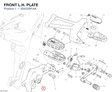 FRONT L.H. PLATE 82423391AA diagram position