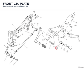 FRONT L.H. PLATE 8242A641AA diagram position