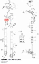 Diagram preview: SPACER TUBE 10.2X12X42 (93001041000)