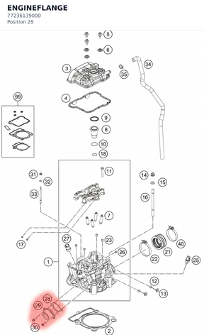 Diagram preview: ENGINEFLANGE (77236139000)