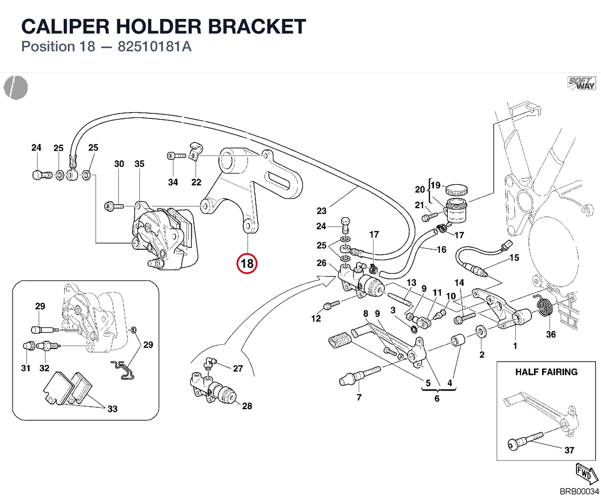 CALIPER HOLDER BRACKET