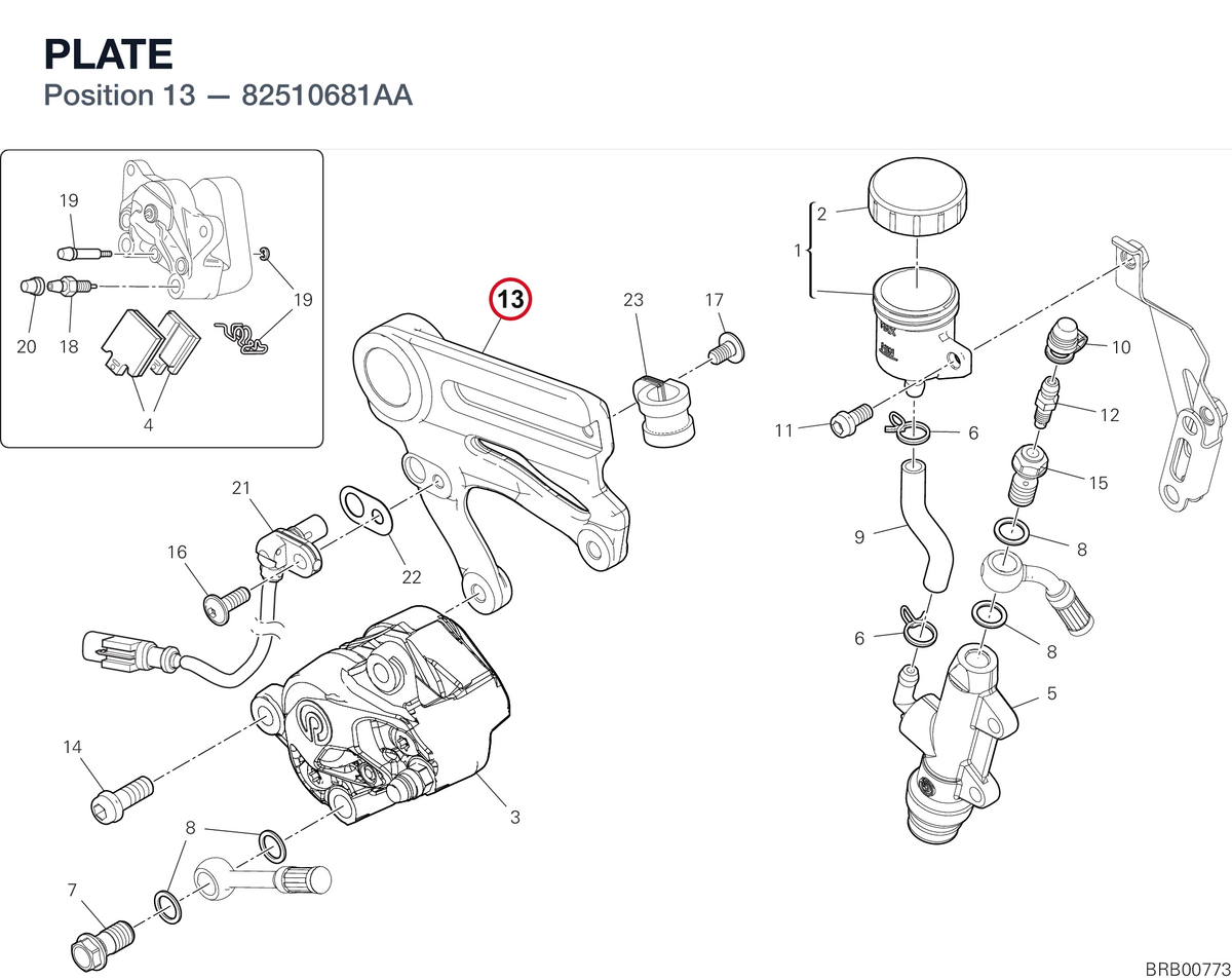 PLATE 82510681AA diagram position