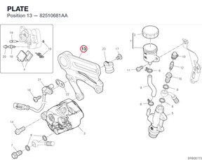 PLATE 82510681AA diagram position
