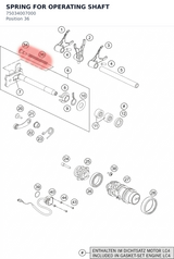 Diagram preview: SPRING FOR OPERATING SHAFT (75034007000)