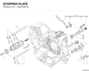 STOPPER PLATE 82610261A diagram position