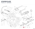 STOPPER PLATE 82610292A diagram position