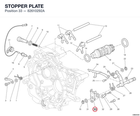STOPPER PLATE 82610292A diagram position