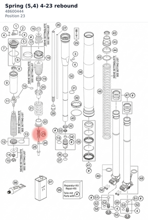 Diagram preview: Spring (5,4) 4-23 rebound (48600444)