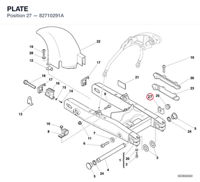 PLATE 82710291A diagram position