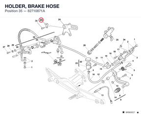 HOLDER, BRAKE HOSE