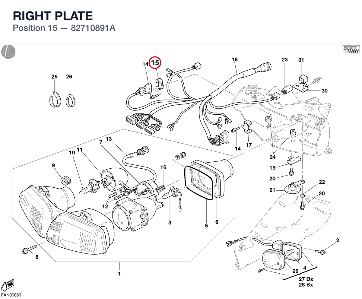 RIGHT PLATE 82710891A diagram position