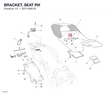 BRACKET, SEAT RH 82710961B diagram position