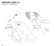 BRACKET, SEAT LH 82710971B diagram position