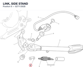 LINK, SIDE STAND 82711392B diagram position