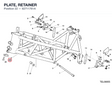 PLATE, RETAINER 82711761A diagram position