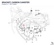 BRACKET, CARBON CANISTER