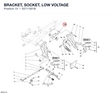 BRACKET, SOCKET, LOW VOLTAGE 82711921B diagram position