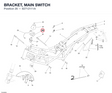 BRACKET, MAIN SWITCH