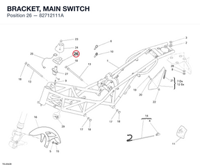 BRACKET, MAIN SWITCH