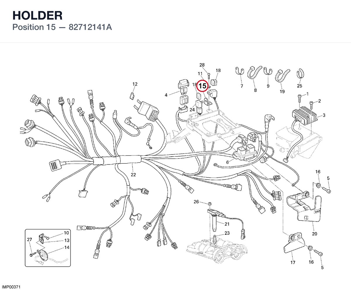 HOLDER 82712141A diagram position