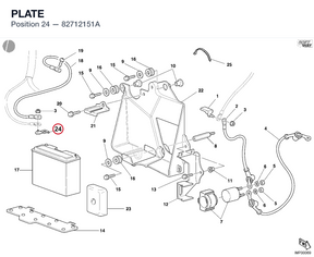 PLATE 82712151A diagram position
