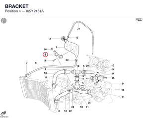 BRACKET 82712161A diagram position