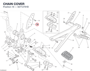 CHAIN COVER 82712791B diagram position