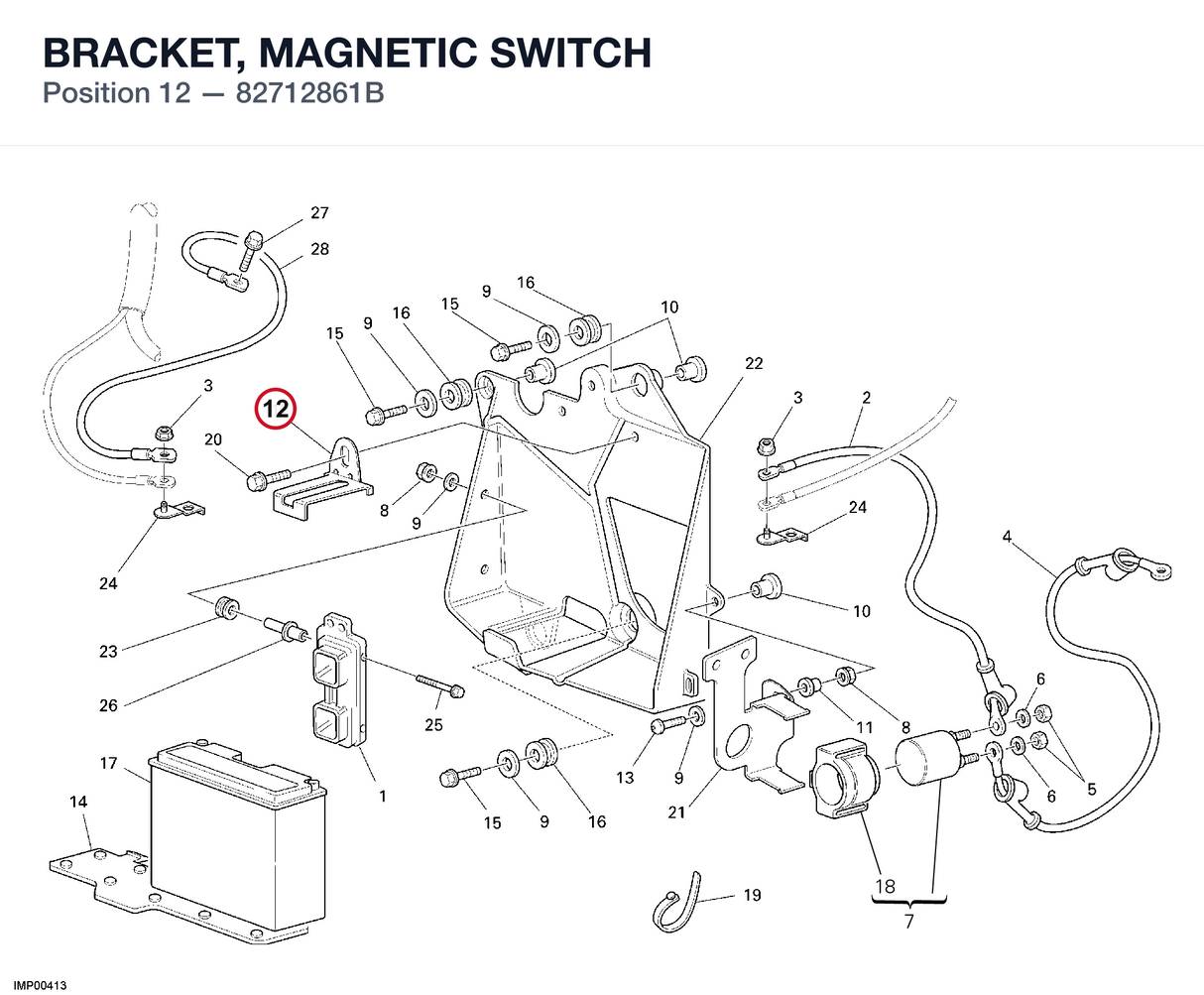 BRACKET, MAGNETIC SWITCH