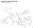 BRACKET, REAR REFLECTOR