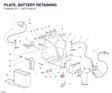 PLATE, BATTERY RETAINING
