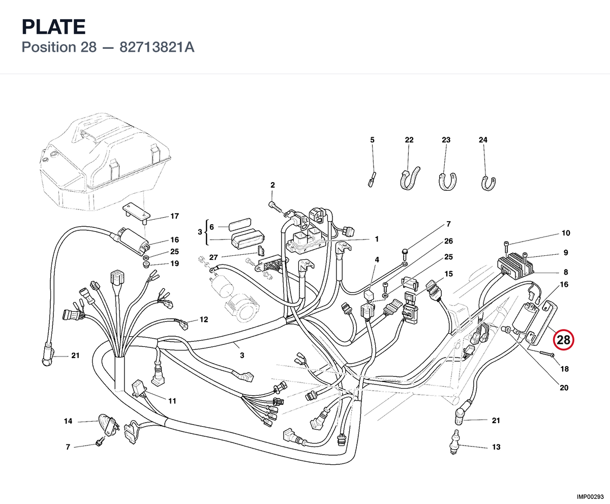 PLATE 82713821A diagram position
