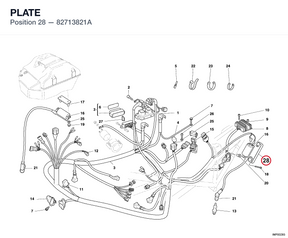 PLATE 82713821A diagram position