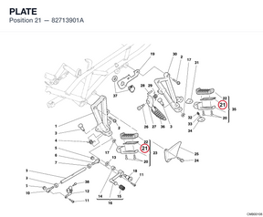 PLATE 82713901A diagram position