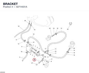 BRACKET 82714031A diagram position