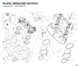 PLATE, REDUCED OUTPUT 82714971A diagram position