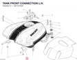 TANK FRONT CONNECTION L.H. 82715192A diagram position
