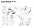PLATE, REDUCED OUTPUT 82715341A diagram position