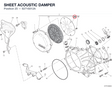 SHEET ACOUSTIC DAMPER 82716012A diagram position