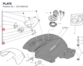 PLATE 82716481AA diagram position