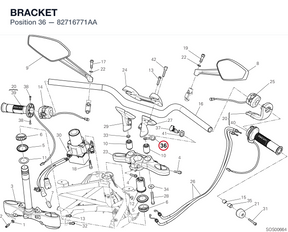BRACKET 82716771AA diagram position