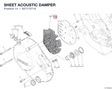 SHEET ACOUSTIC DAMPER 82717571A diagram position