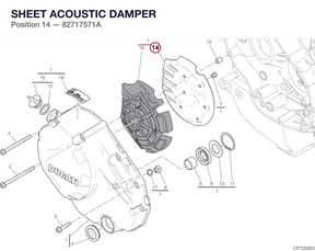 SHEET ACOUSTIC DAMPER 82717571A diagram position