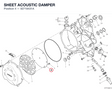 SHEET ACOUSTIC DAMPER 82718431A diagram position