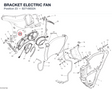 BRACKET ELECTRIC FAN 82718832A diagram position
