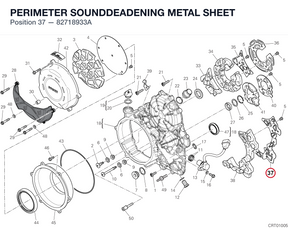 PERIMETER SOUNDDEADENING METAL SHEET 82718933A diagram position